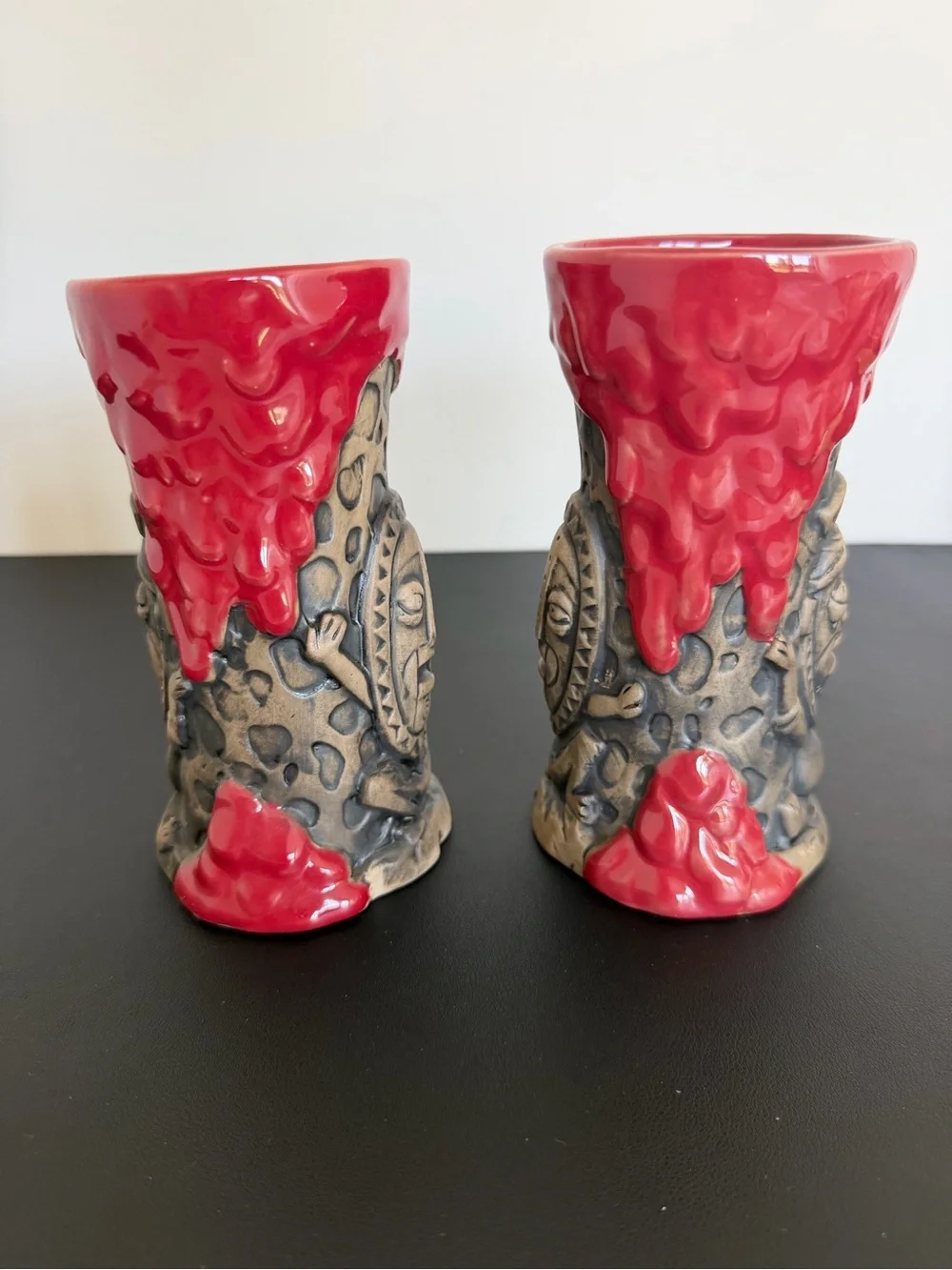 Disney Trader Sam’s Krakatoa 1st Edition Tiki Mugs Set of 2 Grog Grotto